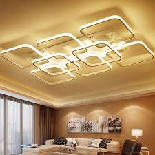 Plac Montazu Powierzchniowego Nowoczesne Lampy Sufitowe Led Do Salonu Klosz Swiatla Oprawa Kryty Domu De Ceiling Light Design Led Ceiling Lights Ceiling Lights