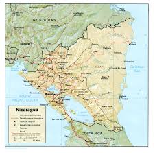 It includes country boundaries, major cities, major mountains in shaded relief, ocean depth in blue color gradient, along with many other features. Nicaragua Maps Perry Castaneda Map Collection Ut Library Online