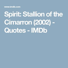 Read common sense media's spirit: Spirit Stallion Of The Cimarron 2002 Quotes Imdb Quotes Cimarron How To Memorize Things