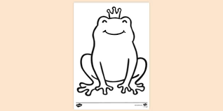 Coloring page with giant sunflowers, butterflies, daisies and tulips. Free Cute Frog Colouring Page Colouring Sheets