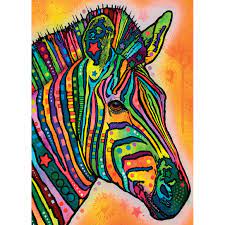 A retrospective (companionhouse books) 200 vibrant images of unique art created throughout russo's career, featuring colorful dogs, cats, endangered wild animals, music icons, and more. Contemporary Puzzles Puzzles 48475 1000 Piece Jigsaw Puzzle Unicornicopia Dean Russo Art Brand New
