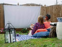 Because there's nothing like a homemade mini theater. Make An Outdoor Movie Screen Hgtv