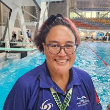 Out and About at the Australian Age and MC Swimming Championships in  Brisbane Coach Leanne Thompson Ravenswood NSW Coach's Cameron Reynolds  Angelo Basalo Frank Preston Warringah Aquatic NSW Coach Jan Albert Venter