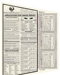 Macusa Application For Wand Permit Harry Potter Wiki Fandom