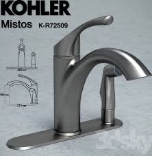 What kind of kitchen faucets do you get at home depot? Kitchen Faucet Kohler Mistos K R72508 K R72509 3d Model