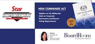 Need help using any foodpanda malaysia promo code listed? Malaysian Code On Corporate Governance And Bursa S Listing Requirements Seminar Boardroom Malaysia