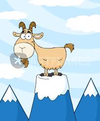 See more ideas about drawings, mountain goat, photo and video. Goat Cartoon Character On Top Of A Mountain Peak Drawing Art Prints And Posters By Hittoon Artflakes Com
