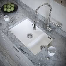 Our composite sinks are available in a number of different colours including black, coffee, cream, grey and white. Venice 1 5 Bowl Matt White Inset Or Undermount Composite Kitchen Sink
