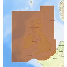 C Map Max Wide Chart Uk Ireland And The Channel Ew M226