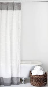 Grey And White Extra Long Fabric Shower Curtain Modern Shower Curtains Farmhouse Shower Curtain Gray Shower Curtains