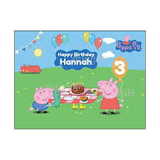 Maybe you would like to learn more about one of these? Peppa Pig Edible Frosting Image Birthday Cake Topper 1 4 Sheet Abpid00643 Walmart Com Walmart Com