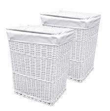 Banana leaf wicker basket set. Arpan Set Of 5 White Wicker Linen Laundry Basket Hamper Storage Basket Special Xmas Gift Hamper