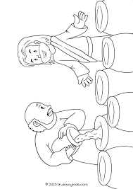 It might be something a young boy would like to color. Jesus First Miracle The Wedding In Cana Trueway Kids