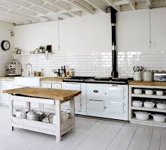 All White Kitchen Beautiful White Aga Mixing Traditional Cooking With A Faster Dual Fuel Module White Kitchen Rustic Painted Kitchen Floors Kitchen Flooring