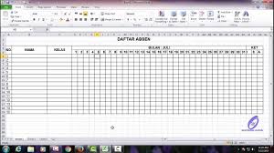 Maybe you would like to learn more about one of these? Cara Membuat Daftar Absen Untuk Satu Bulan Tutorial Ms Excel Youtube