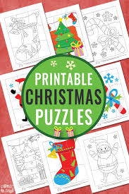 Free printable puzzles for 5 year olds. Printable Christmas Puzzles For Kids Itsybitsyfun Com