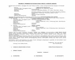 Hak asuh anak dibawah umur bagi ibu yang mengidap penyakit. Surat Pernyataan Hak Wali Asuh Anak