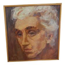 Mina Anselmi, Volto di Donna Marzo, 1946, Oil