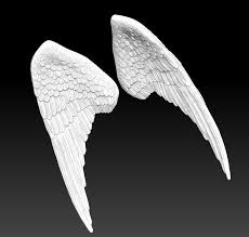 Angel Bird Pair Wings 3d Print Model In 2020 Print Models 3d Printable Models Wings