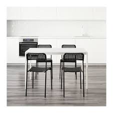 Melltorp Adde Table And 4 Chairs White Black Ikea Dining Room Table Chairs Ikea Chair