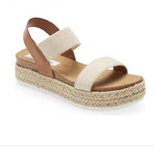 Visit & lookup immediate results now. Steve Madden Jaklin Sandal In Natural Multi Cotton Island Women S Clothing Boutique