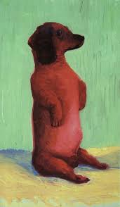 David Hockney Dog Days Painting 1990 S Dog Paintings David Hockney Paintings David Hockney