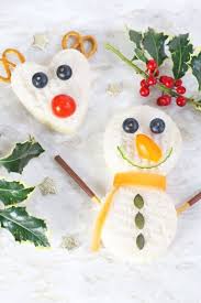 Quick and easy appetizers made from rolling cream cheese, bell peppers, olives, basil, and parmesan, and cutting th. 25 Healthy Christmas Snacks And Party Foods Super Healthy Kids