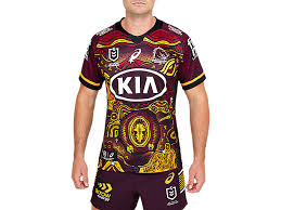 Images are a guide only and may differ from those shown. Men S Broncos Indigenous Replica Jersey Maroon Mens Nrl Clothing Asics