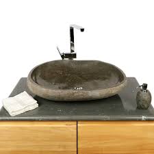 Naturstein Waschbecken Oval 70 Cm Gunstig Kaufen Naturstein Waschbecken Waschbecken Flussstein Waschbecken