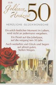 Am beginn steht natürlich die anrede des goldpaares. Gluckwunschkarte Goldene Hochzeit Mit Festlichem Spruch
