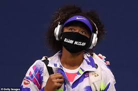 Wear a mask, wash your hands, stay safe. Tennis Player Naoli Osaka Wears A Mask In Memory Of Elijah Mcclain Daily Mail Online