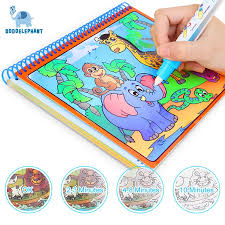 Cool Magic Water Drawing Book Coloring Book Doodle With Magic Pen Painting Drawing Board Coloring Book For Kids Toys To Coloring Books Drawing Toys Doodles