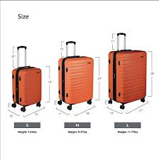 Amazonbasics Hardside Luggage 20 8243 Cabin Size Burnt Orange Luggage Best Carry On Luggage Suitcase Luggage