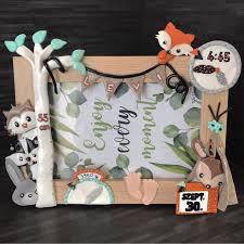 See more of marcos decorados on facebook. Woodland Baby Photoframe Cute Fox Newborn Cute Decoracion Con Marcos Manualidades Marcos Bebes