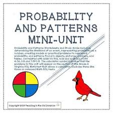 Patterns And Probability Mini Unit Pattern Worksheet Mini Units Probability