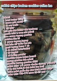 Coklat Cip Badam Cookies Recipes Sweet Savory Cookie Recipes