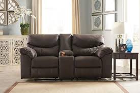 Ashley Furniture Signature Design Teak Boxberg Reclining Loveseat With Console Power Reclining Loveseat Ashley Furniture Living Room Recliner