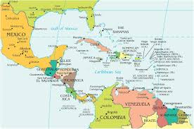 Elaboramos mapas simples para ayudar al turista a ubicarse en cancun y la riviera maya con directori. America Central Mapa America Do Sul America Central Mapa Da America Latina