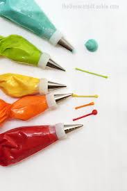 Add drops of food coloring gel to get different colored icing. Easy Royal Icing Recipe With Meringue Powder For Cookie Decorating
