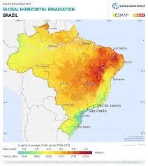 Brazil on a world wall map: Solar Resource Maps And Gis Data For 200 Countries Solargis