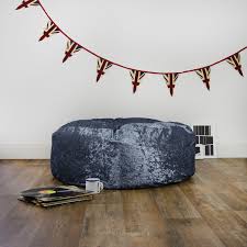 Designer Crushed Velvet Ingot Bean Bag Kursi Bean Bag Furniture