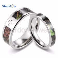 Cheap Camo Wedding Rings For Him And Her