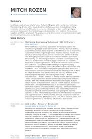 Mechanical Engineering Technician 1099 Contractor Resume Example Mechanical Engineer Resume Resume Mechanical Engineering