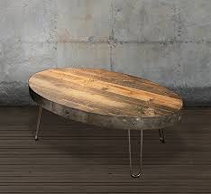 Reclaimed wood farmhouse extendable dining table / smooth finish. Reclaimed Wood Coffee Table Oval With Drawer Buy Online In Yemen At Yemen Desertcart Com Productid 26615206