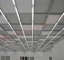 FFU Ceiling System with Embedded Lamp in Hanging Joist for Cleanroom