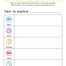 Exploring With My Five Senses Worksheet Senses Activities My Five Senses Five Senses Worksheet