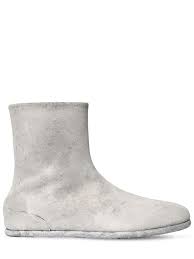 Suggested new sales lowest price highest price best savings % best savings £. Maison Margiela Painted Tabi Leather Boots In White Modesens