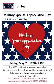 We call them our hubby, spouse, partner, and love. Military Spouse Appreciation Day 18 Uso Bavaria