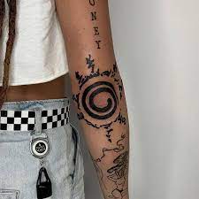 Naruto Ink 42 7k No Instagram Eight Trigrams Seal Tattoo Done By Erod Tattoo Tag Narutoink To Be Fe Elbow Tattoos Tattoos Forearm Sleeve Tattoos