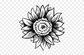 Free Free Svg File Sunflower Svg Black And White SVG PNG EPS DXF File